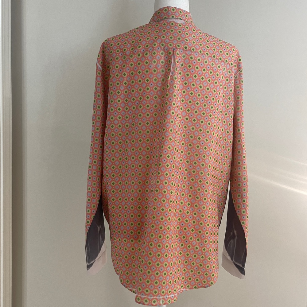 Louise Gray Multiple Print Button-Down Shirt, Siz… - image 5